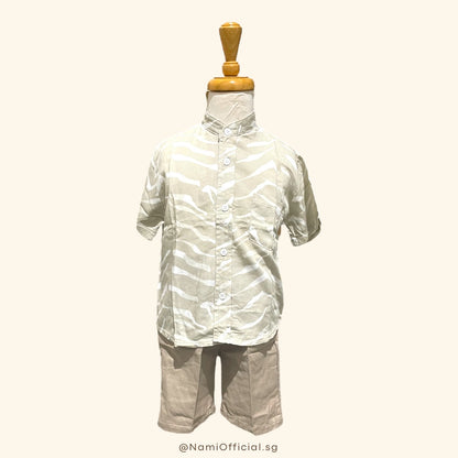 Isa Set for Boys (Mandarin Collar)