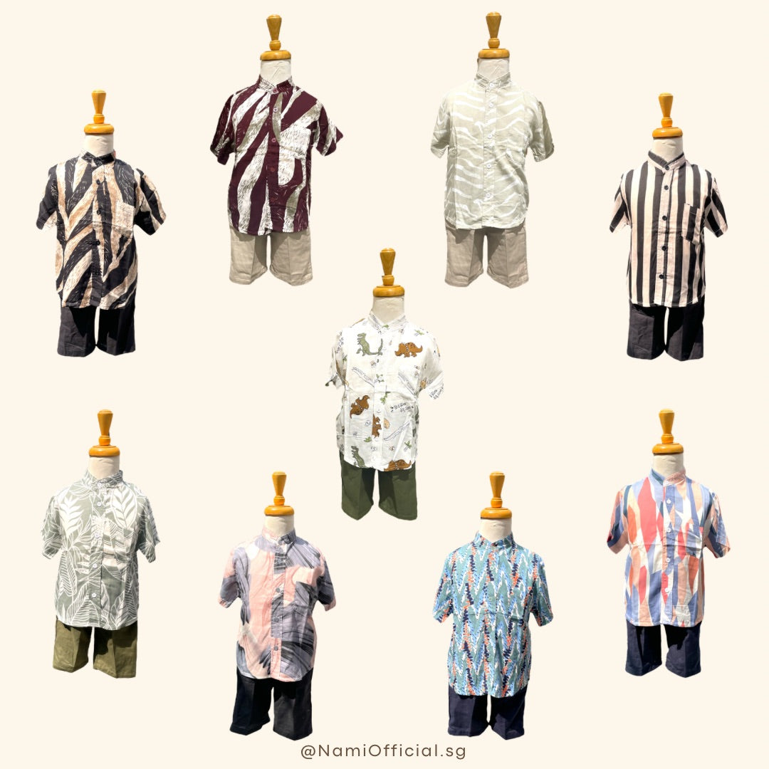 Isa Set for Boys (Mandarin Collar)