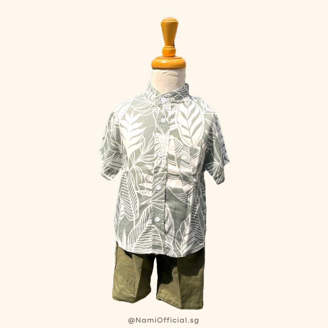 Isa Set for Boys (Mandarin Collar)