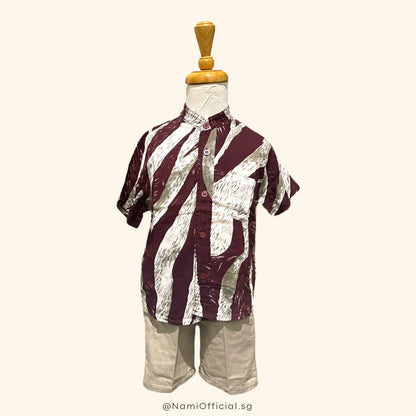 Isa Set for Boys (Mandarin Collar)