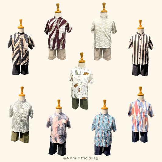 Isa Set for Boys (Mandarin Collar)