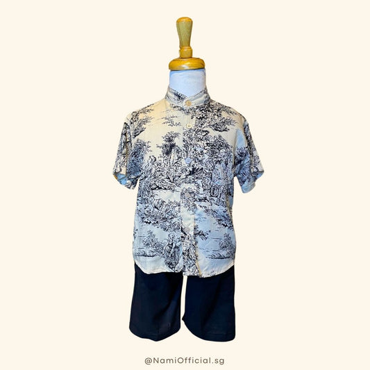Isa Set for Boys (Mandarin Collar)