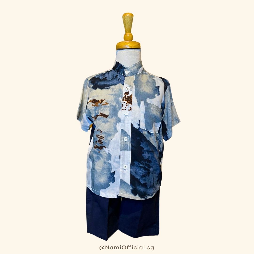 Isa Set for Boys (Mandarin Collar)