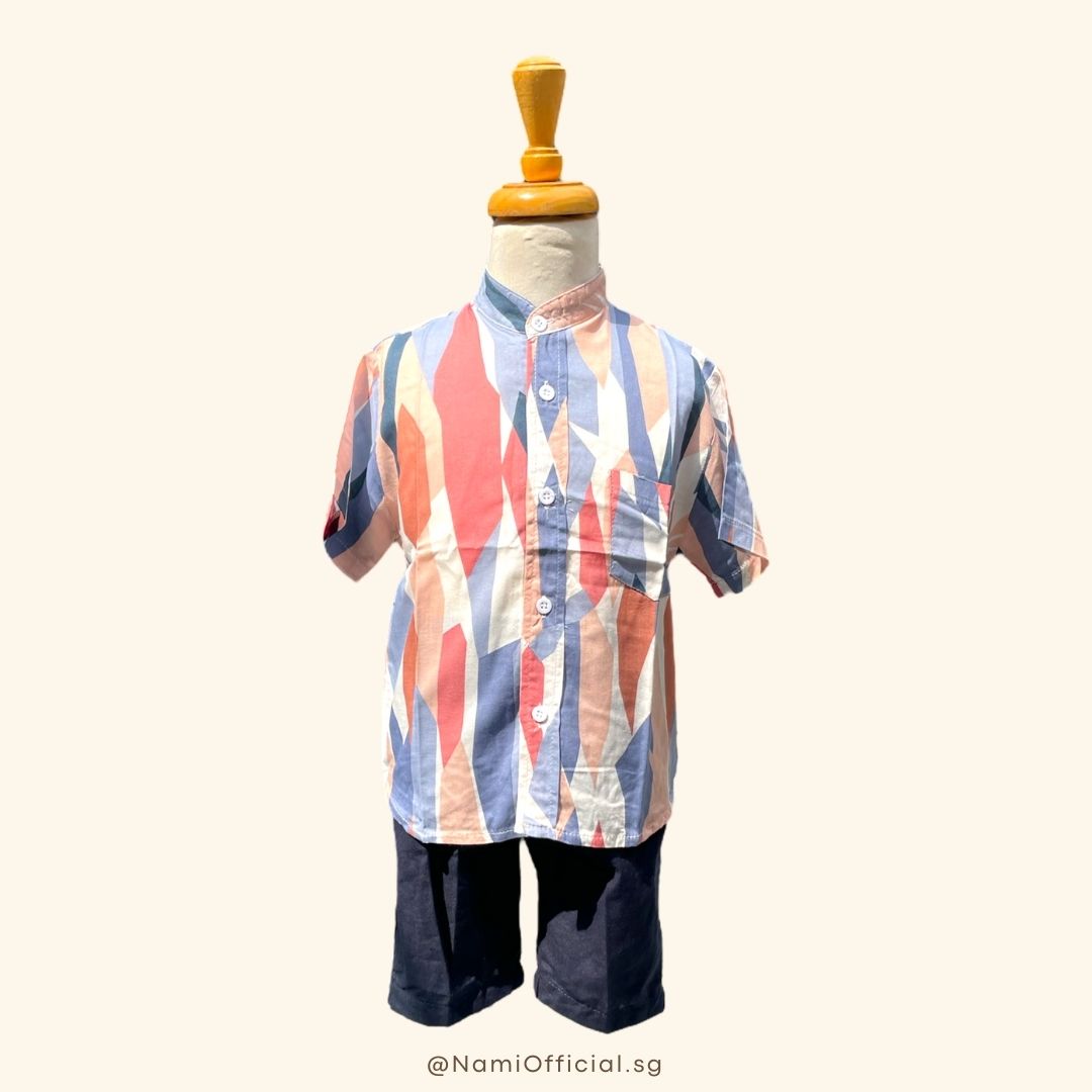 Isa Set for Boys (Mandarin Collar)