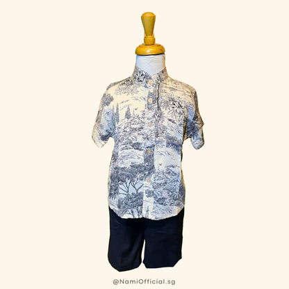 Isa Set for Boys (Mandarin Collar)