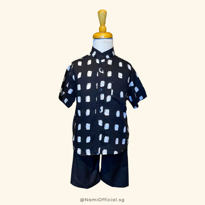 Isa Set for Boys (Mandarin Collar)