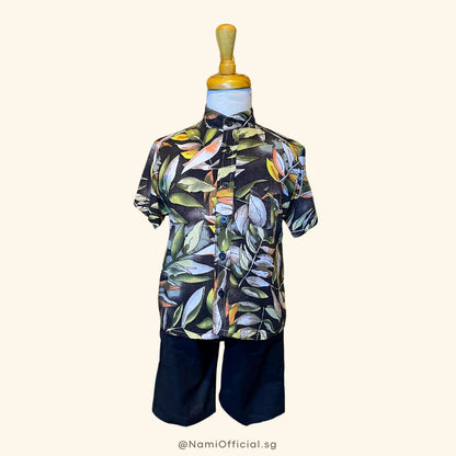 Isa Set for Boys (Mandarin Collar)