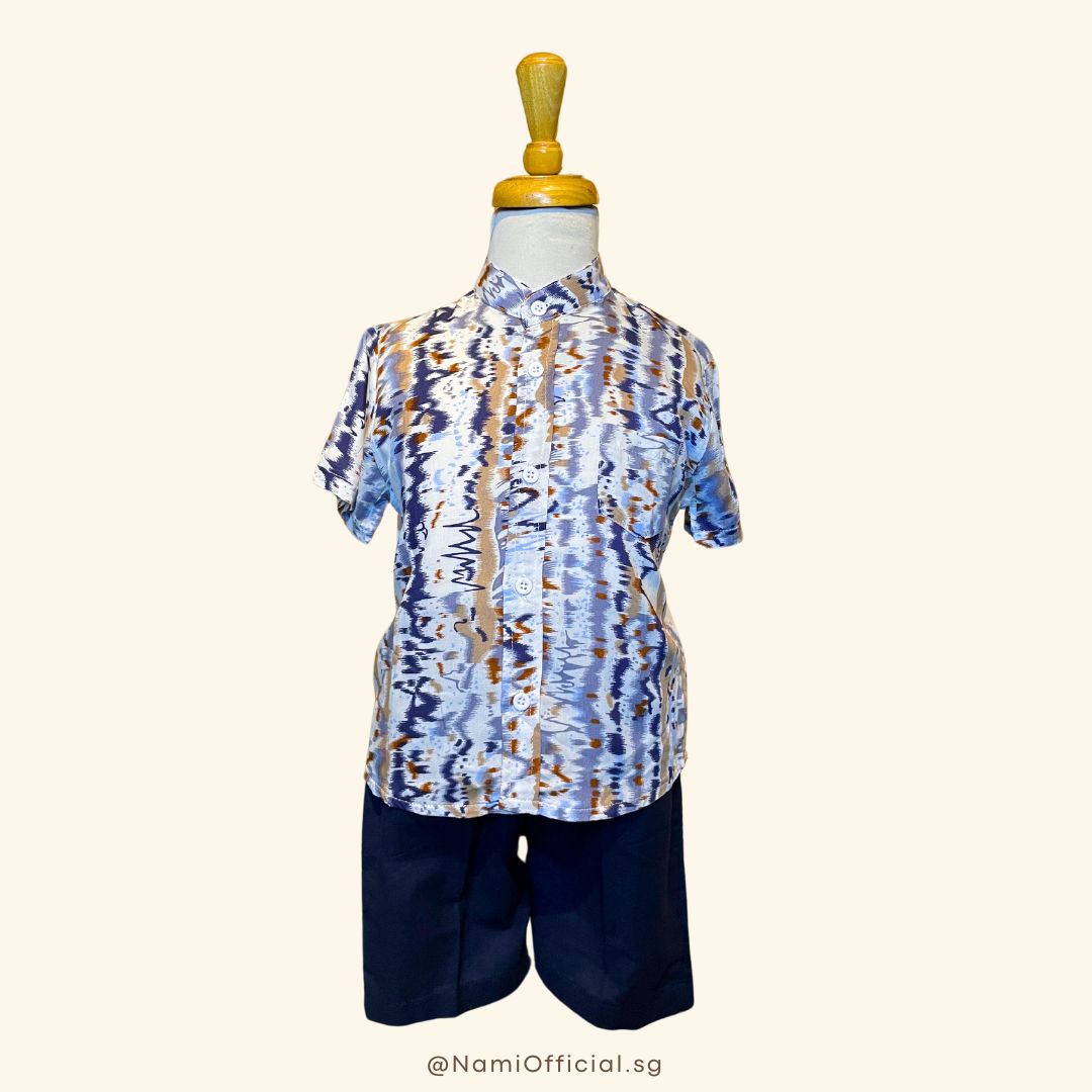 Isa Set for Boys (Mandarin Collar)