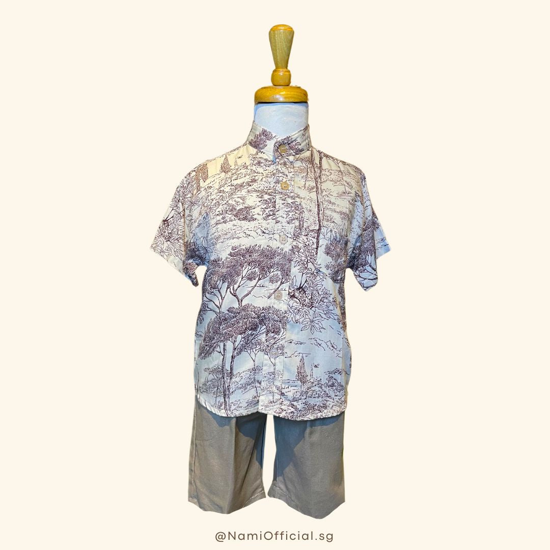 Isa Set for Boys (Mandarin Collar)